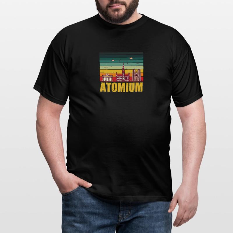Brussels Atomium Science Atomic nuclei Physics Atom Men's T-Shirt