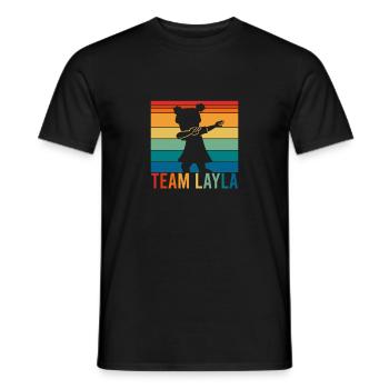 Équipe Layla Dabbing Filles Malle Mallorca - T-shirt homme - noir - Devant - AI Model Male 178 light (178cm)