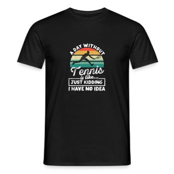 Funny Player Coach Fan Sports Lovers A - Men's T-Shirt - black - Front - AI Model Male 178 light (178cm)