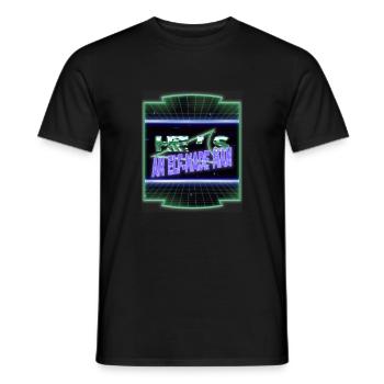Beach Bedroom Jokes Couples Dinosaur Fan - Men's T-Shirt - black - Front - AI Model Male 178 light (178cm)