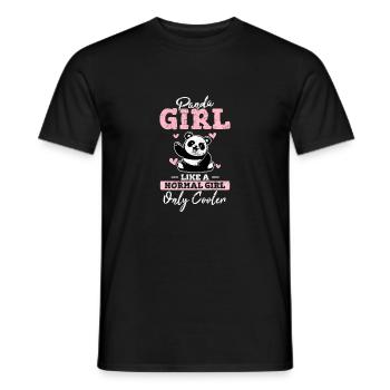 Mignon Panda Bear n’abandonne jamais tes rêves Keep SL - T-shirt homme - noir - Devant - AI Model Male 178 light (178cm)