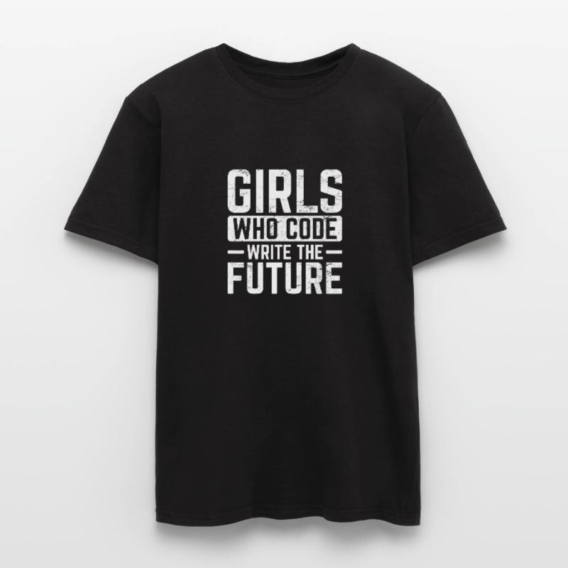 Girl Coder Write The Future Software Programmer Co Männer T-Shirt