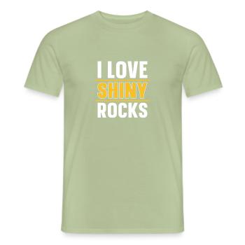 Prospectors Digging Treasure - Men's T-Shirt - sage - Front - AI Model Male 178 light (178cm)