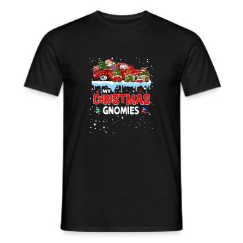 Mes Gnomies de Noël - T-shirt homme - noir - Devant - AI Model Male 178 light (178cm)