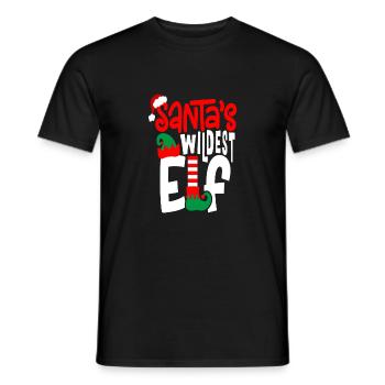 L’elfe le plus sauvage du Père Noël - T-shirt homme - noir - Devant - AI Model Male 178 light (178cm)