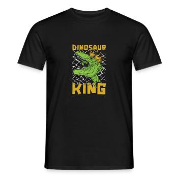 Dinosaur Adult dinosaur - Men's T-Shirt - black - Front - AI Model Male 178 light (178cm)