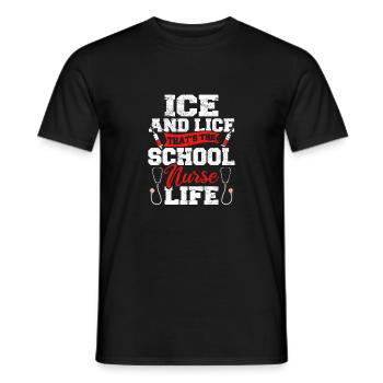 Funny School Nurse Nursing Licensed Health Practit - Männer T-Shirt - Schwarz - Vorne - AI Model Male 178 light (178cm)