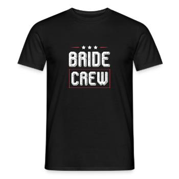 Bride Crew - Men's T-Shirt - black - Front - AI Model Male 178 light (178cm)