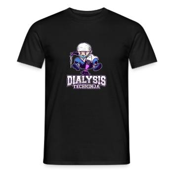 Technicienne en dialyse Médecin en rein Infirmière en néphrologie - T-shirt homme - noir - Devant - AI Model Male 178 light (178cm)