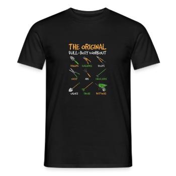 Drôle de jardinage Entraînement complet du corps Jardinage Amoureux du jardinage - T-shirt homme - noir - Devant - AI Model Male 178 light (178cm)