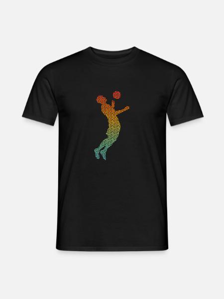 Soccer Playing Soccer Silhouette Soccer Player - Männer T-Shirt - Schwarz