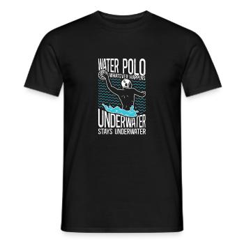 Water Polo Vintage Water Polo What - Männer T-Shirt - Schwarz - Vorne - AI Model Male 178 light (178cm)