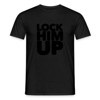 Lock him up - Männer T-Shirt - Schwarz - Vorne - AI Model Male 178 light (178cm)
