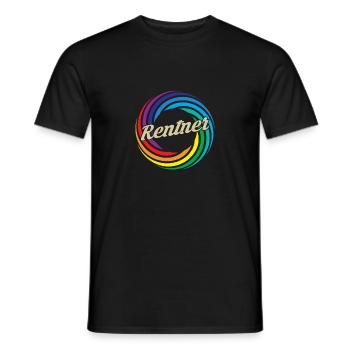 Rentner 2023 - Männer T-Shirt - Schwarz - Vorne - AI Model Male 178 light (178cm)