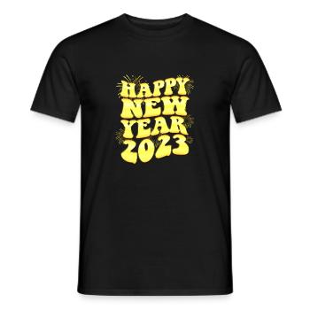 Silvesterparty Countdown - Frohes Neues Jahr - Männer T-Shirt - Schwarz - Vorne - AI Model Male 178 light (178cm)