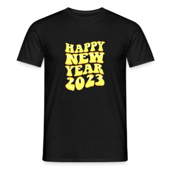 2023 Year of the Rabbit - 2023 Countdown Party Fir - Men's T-Shirt - black - Front - AI Model Male 178 light (178cm)