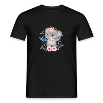 PANEDA cuit t-shirts ⭐⭐⭐⭐⭐ - T-shirt homme - noir - Devant - AI Model Male 178 light (178cm)