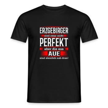 Aue - Männer T-Shirt - Schwarz - Vorne - AI Model Male 178 light (178cm)
