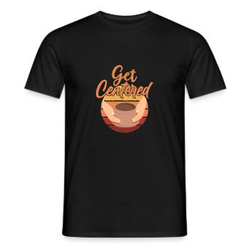 Get Centered Pottery Ceramics Artist - Men's T-Shirt - black - Front - AI Model Male 178 light (178cm)