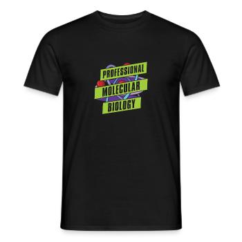 Biology Biologist Molecular biologist - Men's T-Shirt - black - Front - AI Model Male 178 light (178cm)