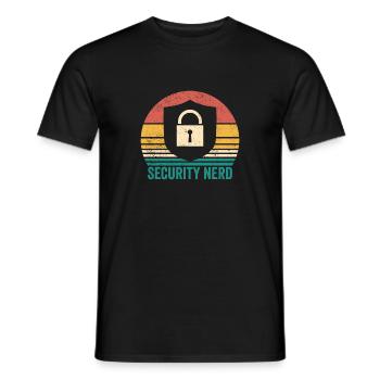 Cybersecurity Computer Security Cybersecurity - Men's T-Shirt - black - Front - AI Model Male 178 light (178cm)