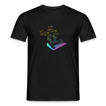Piano Clavier Piano Musique Pianiste Pianiste - T-shirt homme - noir - Devant - AI Model Male 178 light (178cm)