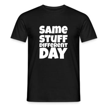 SSDD Same stuff different day - Männer T-Shirt - Schwarz - Vorne - AI Model Male 178 light (178cm)