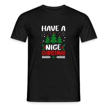 Have A Nice Christmas - Men's T-Shirt - black - Front - AI Model Male 178 light (178cm)