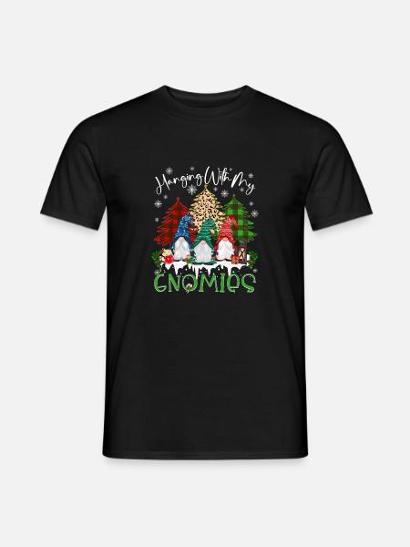 Hanging With My Gnomies - Men's T-Shirt - black