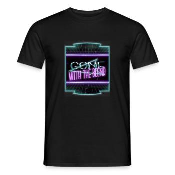 comics present book cat wine books coffee happy - Männer T-Shirt - Schwarz - Vorne - AI Model Male 178 light (178cm)