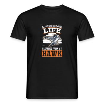 Falke Falkner Kestrel Falconry Falkner - Men's T-Shirt - black - Front - AI Model Male 178 light (178cm)