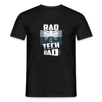 Rad Tech Dad Radiology X-Ray Rad Tech - Men's T-Shirt - black - Front - AI Model Male 178 light (178cm)