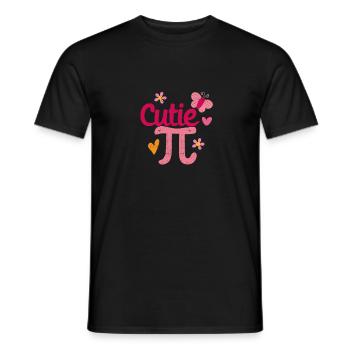 Cutie Pi Day Drôle Mignon Nerd Geek Pretty Math - T-shirt homme - noir - Devant - AI Model Male 178 light (178cm)