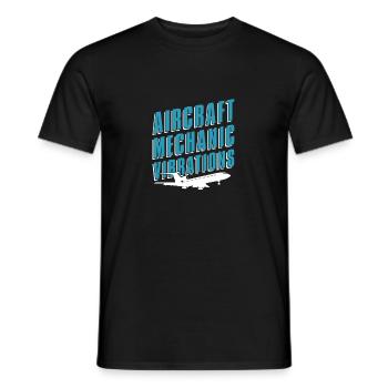 Flugzeug Mechaniker Lustig - Männer T-Shirt - Schwarz - Vorne - AI Model Male 178 light (178cm)