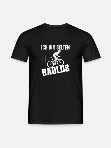 Ich bin selten Radlos Fahrrad Radsport - Männer T-Shirt - Schwarz
