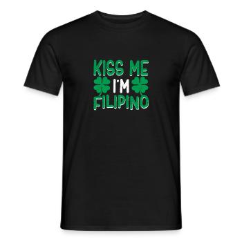 Irischer St. Patricks Day Philippinen Küss mich - Männer T-Shirt - Schwarz - Vorne - AI Model Male 178 light (178cm)