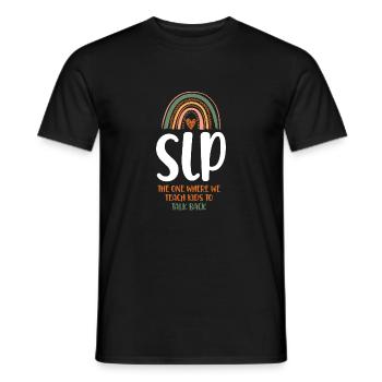 Speech Therapist Therapy Assistant - Men's T-Shirt - black - Front - AI Model Male 178 light (178cm)