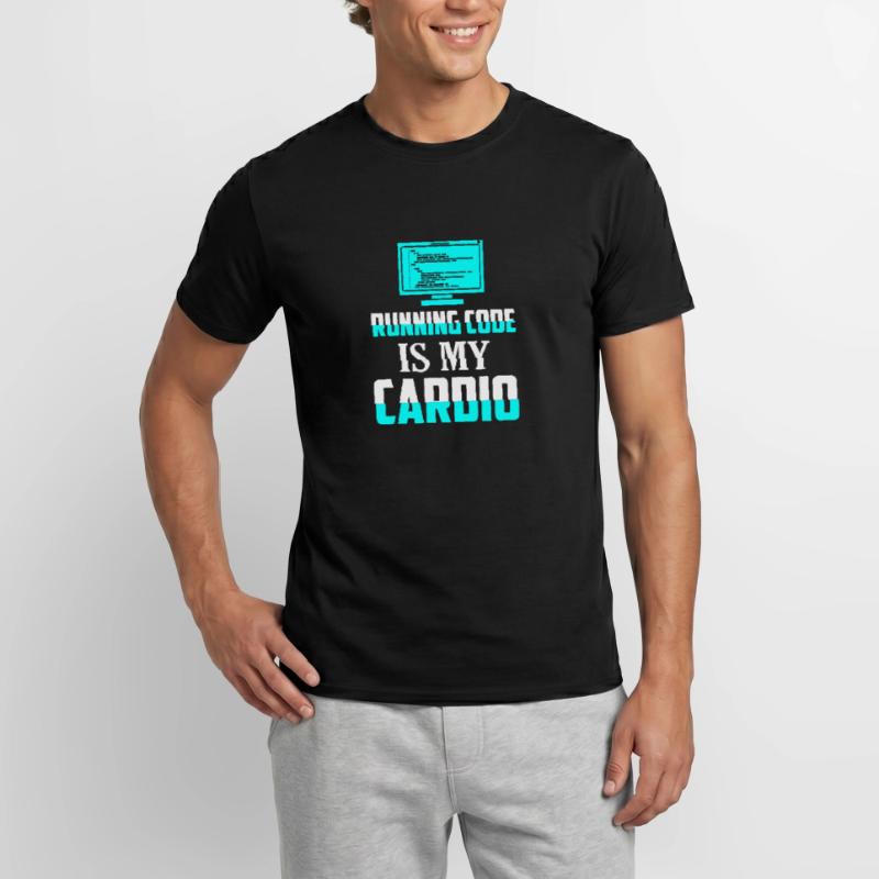 Running Code Is My Cardio Coding Software Männer T-Shirt