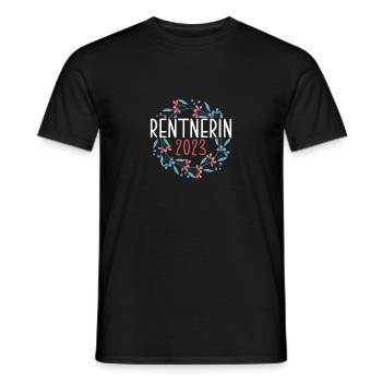 Rentnerin 2023 Ich habe fertig Damen Frauen - Männer T-Shirt - Schwarz - Vorne - AI Model Male 178 light (178cm)