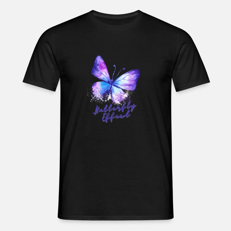 Butterfly effect - Männer T-Shirt - Schwarz