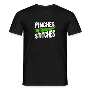 St Patrick’s Day Clover Lucky Irish Pinches Get - T-shirt homme - noir - Devant - AI Model Male 178 light (178cm)