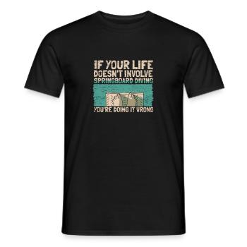 Plongeurs Lustig - T-shirt homme - noir - Devant - AI Model Male 178 light (178cm)