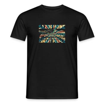 Saxophoniste - Saxophone L’instrument pour Smart P - T-shirt homme - noir - Devant - AI Model Male 178 light (178cm)