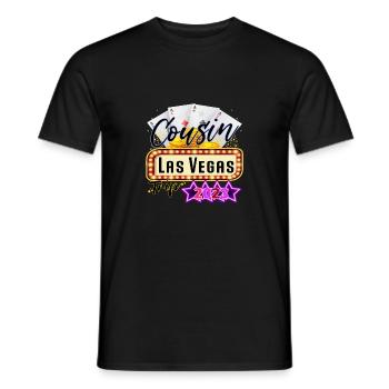 Cousin Las Vegas Trip 2023 - Men's T-Shirt - black - Front - AI Model Male 178 light (178cm)