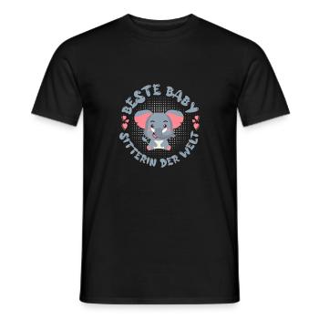 Beste Babysitterin der Welt - Tshirt - Männer T-Shirt - Schwarz - Vorne - AI Model Male 178 light (178cm)
