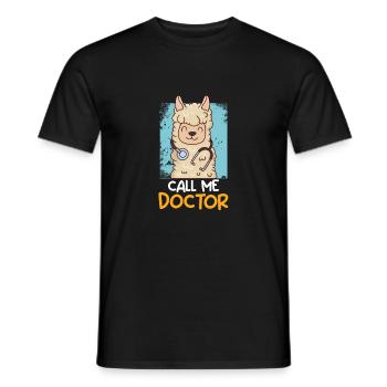 Nenn mich Doktor Ich habe einen Doktortitel - Männer T-Shirt - Schwarz - Vorne - AI Model Male 178 light (178cm)