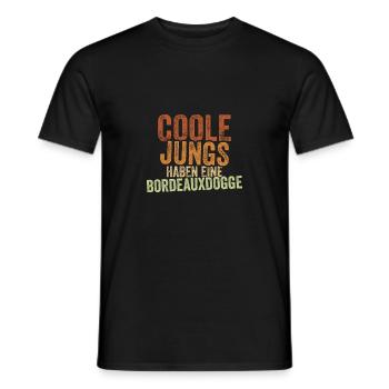 Bordeauxdogge - Männer T-Shirt - Schwarz - Vorne - AI Model Male 178 light (178cm)