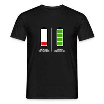 Keine Lust zu arbeiten - Männer T-Shirt - Schwarz - Vorne - AI Model Male 178 light (178cm)