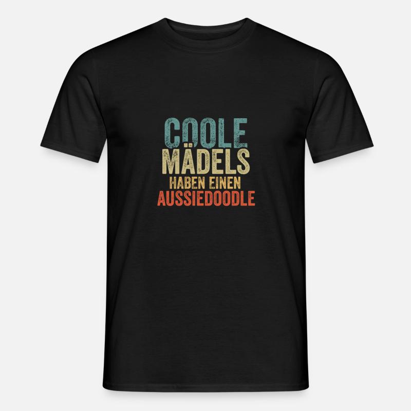 Aussiedoodle - Männer T-Shirt - Schwarz
