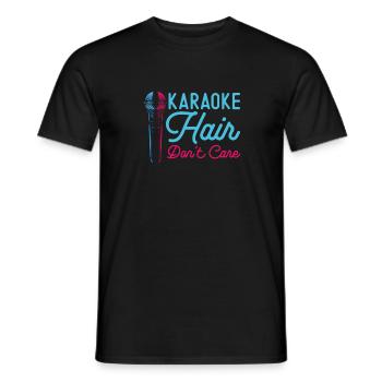 Karaoke Singer 80s Retro Karaoke - Männer T-Shirt - Schwarz - Vorne - AI Model Male 178 light (178cm)